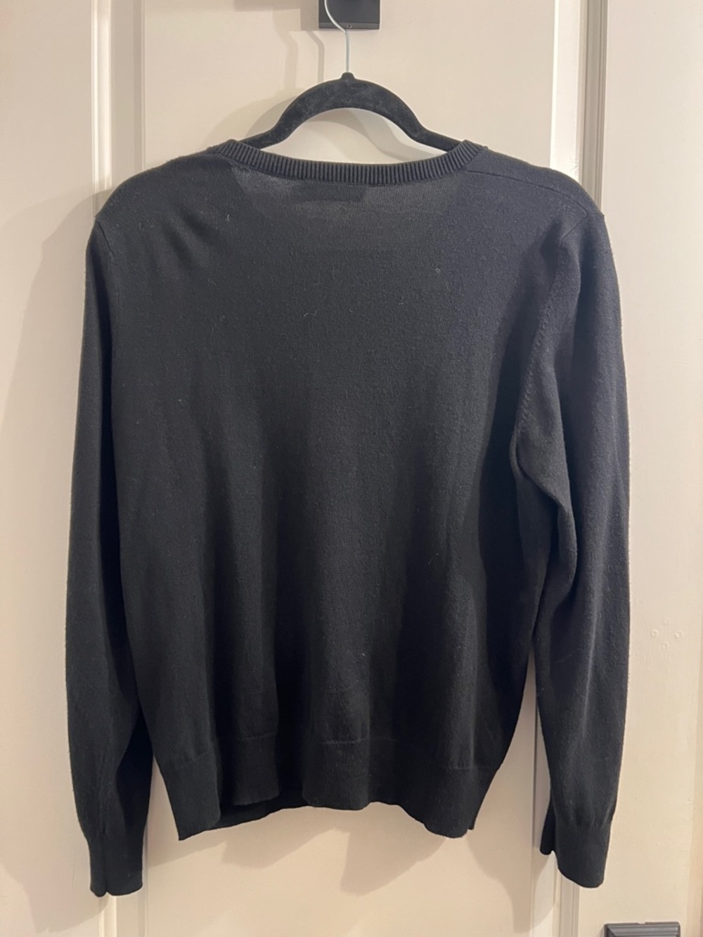 Coach Black Crewneck Button Cardigan - Picture 3 of 4